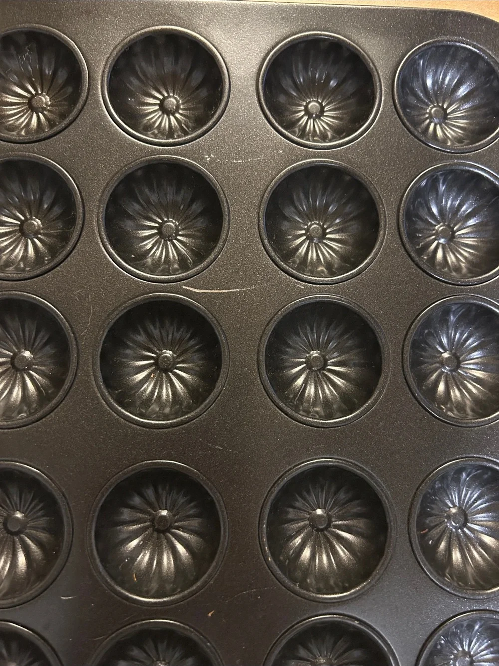 Wilton Black 24-Cavity Donut Hole / Mini Bundt Pan